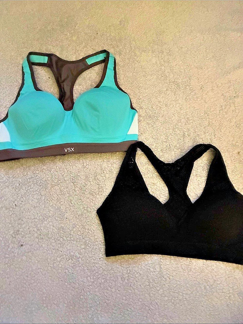 VSX Sports Bra 2-Piece Set in Blue & Black